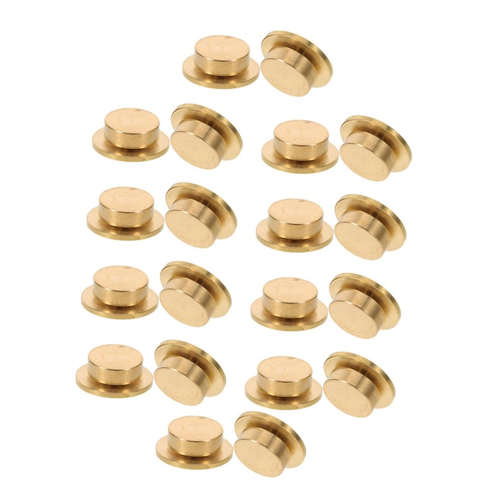 HAPINARY 20-Piece Mini Metal Rotary Bearings for Nail Art, Jewelry & DIY, Gold