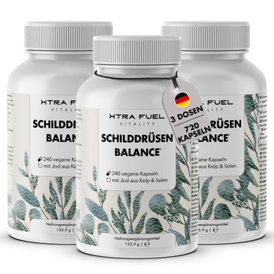 Thyroid Complex – 720 Capsules, High-Dose Formula with Iodine, Thyme and Selenium