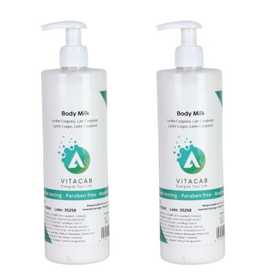 Moisturizing Body Lotion with Aloe Vera and Almond, 2 x 500 ml