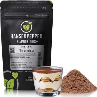 250 g Hanse&Pepper Flavorious+ Italian Tiramisu Flavor Powder