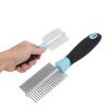UPALDHOU Double-Sided Pet Comb for Dogs and Cats, 7.3 X 2 Inches (Blue) view 4