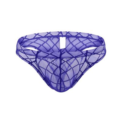 Men's Sheer Mesh Briefs, Breathable Soft Thong/Boxer Briefs