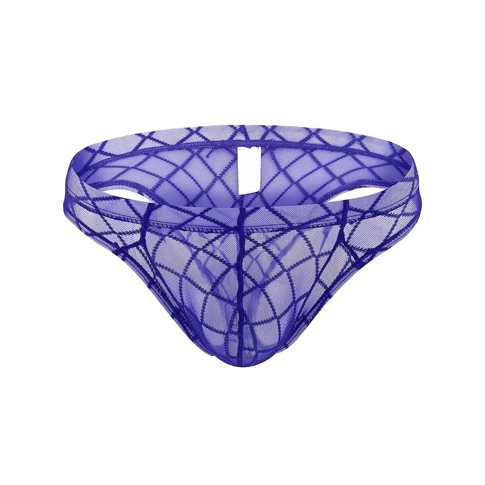 Men's Sheer Mesh Briefs, Breathable Soft Thong/Boxer Briefs