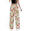 Zanisouta Women's Plaid Christmas Pajama Pants with Snowflake Print view 1