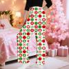 Zanisouta Women's Plaid Christmas Pajama Pants with Snowflake Print view 3