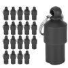 UPALDHOU Pet ID Tag Storage Tube Collar Pendant, 20-Pack, Black view 1