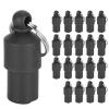 UPALDHOU Pet ID Tag Storage Tube Collar Pendant, 20-Pack, Black view 3