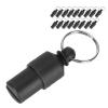UPALDHOU Pet ID Tag Storage Tube Collar Pendant, 20-Pack, Black view 4