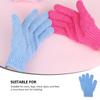 STOBAZA 10 Nylon Exfoliating Gloves for Body Scrubbing and Bath Massage view 2