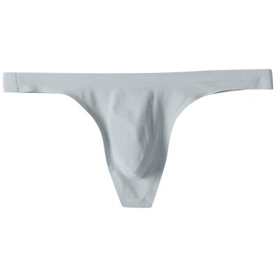 Men's Thong Briefs with Bulge-Enhancing Pouch, Sheer and Breathable