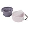 UPALDHOU Foldable Multifunctional Pet Silicone Bowl, Portable Water Bowl for Small Dogs for Camping, 150 ml (Purple) view 4