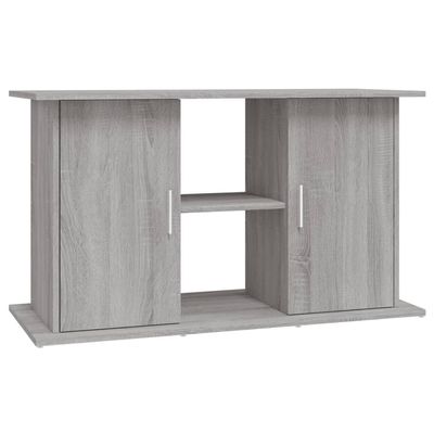 Aquarium Stand with Compartments and Shelves, Concrete Gray, 101 x 41 x 58 cm