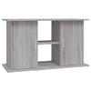 Aquarium Stand with Compartments and Shelves, Concrete Gray, 101 x 41 x 58 cm view 1