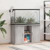 Aquarium Stand with Compartments and Shelves, Concrete Gray, 101 x 41 x 58 cm view 2