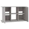Aquarium Stand with Compartments and Shelves, Concrete Gray, 101 x 41 x 58 cm view 3
