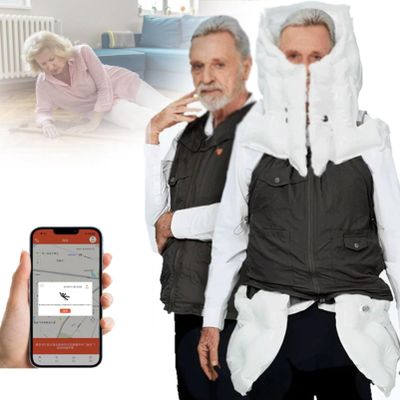 Anti-Fall-Airbag-Weste für ältere Menschen, Schwarz, 3XL