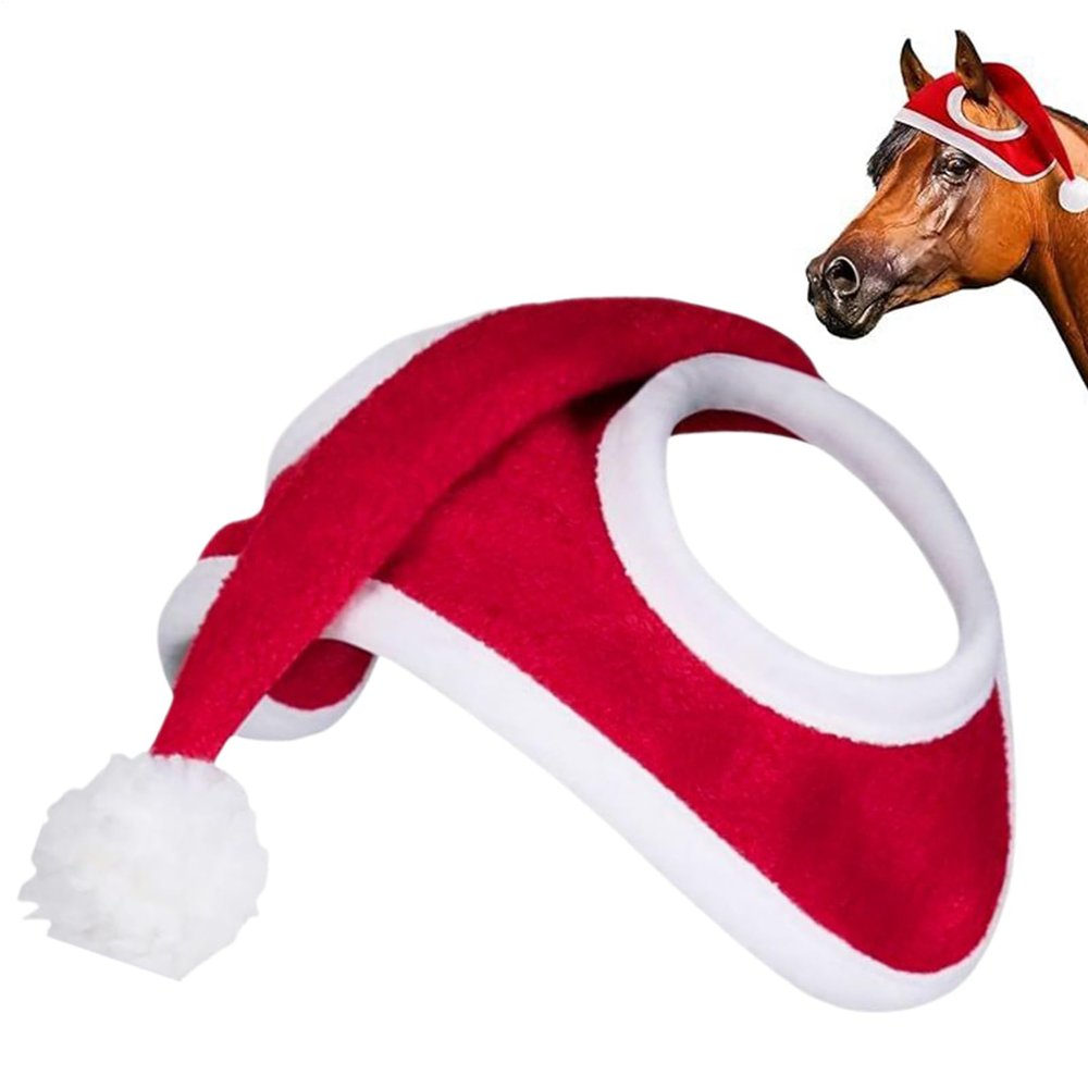 Christmas Horse Hat with Festive Details