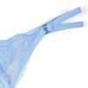 Women's Sexy Low-Rise T-Back Thong Panties, Blue, XS view 2