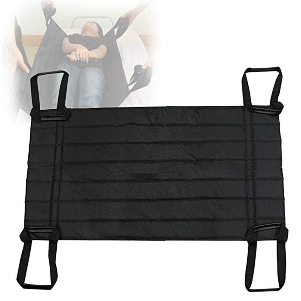 Patient Lift Sling with Toileting Opening, Breathable Mesh Full-Body Transfer Sling for Seniors, 230 kg Capacity