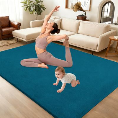 Voxirum 2 cm Foldable Baby Crawling Mat, Non-Slip Memory Foam Play Mat, 40 x 80 cm
