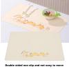 FTVOGUE Baby Silicone Placemat, Large Portable Heat-Resistant Placemat with Printed Design for Toddler Meals, Non-Slip Matte Underside view 3