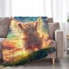 kalslhsQ Cat Blanket, Super Soft and Warm, Flannel, 127 x 101.6 cm view 2
