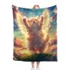 kalslhsQ Cat Blanket, Super Soft and Warm, Flannel, 127 x 101.6 cm view 4