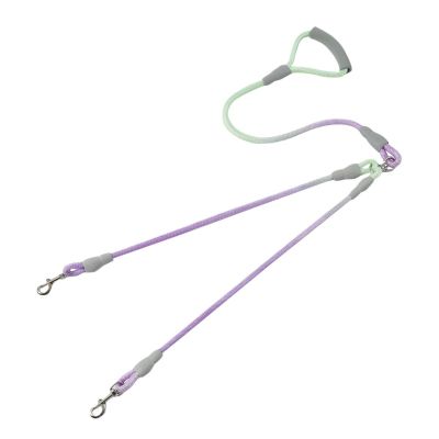 Gradient Dog Leash, Double Leash, Tangle-Free