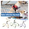 Double Dog Leash with Wavy Pattern, Anti-Tangle, Detachable, Green, 2 Heads view 3