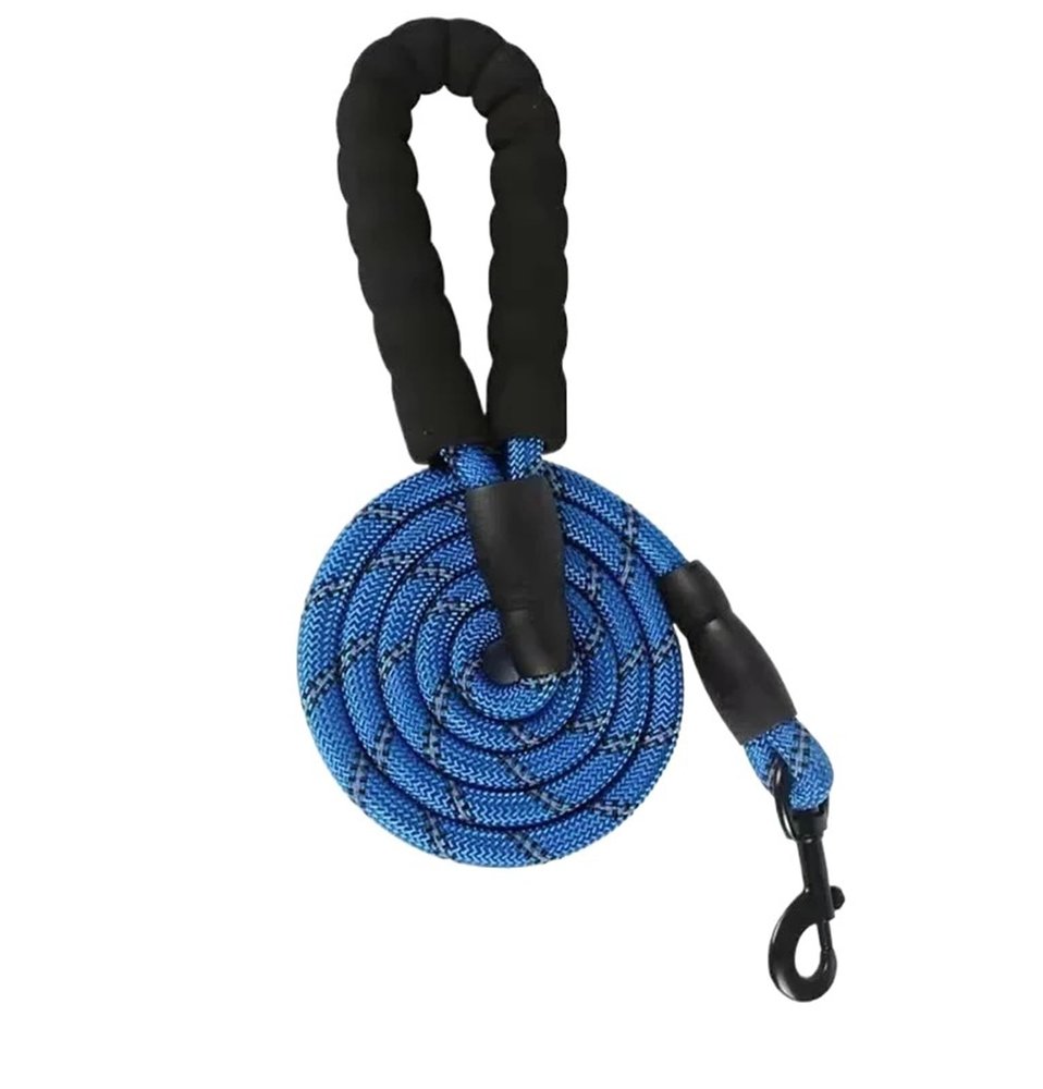 Strong Reflective Dog Leash, Blue, 1.2 cm x 1.5 m