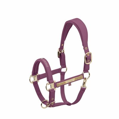 Eskadron Faux Leather Double PIN Halter Wildberry Heritage HW 25/26, Size WE