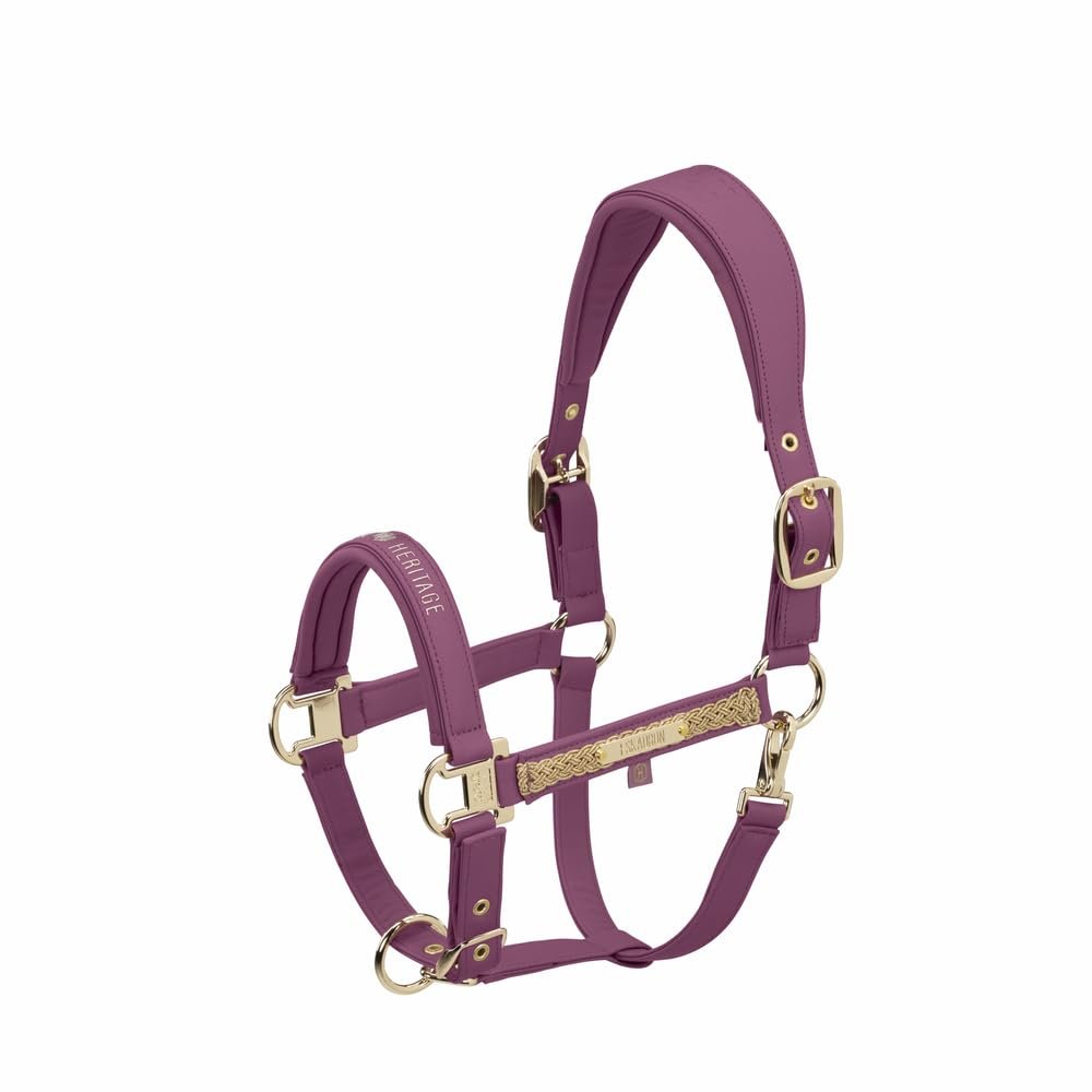 Eskadron Faux Leather Double PIN Halter Wildberry Heritage HW 25/26, Size WE