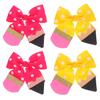 GALPADA 2 Pairs Hair Bow Clips, Non-Slip Grosgrain Ribbon Hair Barrettes, Fully Lined Clips for Toddlers, Cute Girls' Hair Accessories view 1