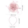 MUSISALY Elegant Fascinator Headband for Women, Nude Pink view 3