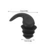 GARVALON Silicone Noise-Reducing Earplugs with Storage Case, Black view 2
