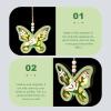 Veemoon Wooden Butterfly Hanging Decoration, 11.5 x 1.3 x 9.2 cm view 2