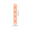 SEWACC Flexible Silicone Hair Bands for Curlers, 20-Piece Set, Orange view 2