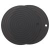 Round Silicone Pet Bowl Mat, 2-Pack, Non-Slip view 1