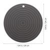 Round Silicone Pet Bowl Mat, 2-Pack, Non-Slip view 2