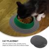 Round Silicone Pet Bowl Mat, 2-Pack, Non-Slip view 4