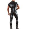 Nissy Men's Seductive One-Piece Pajamas with Zipper (Black, S) view 2