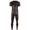 Nissy Men's Seductive One-Piece Pajamas with Zipper (Black, S) view 4