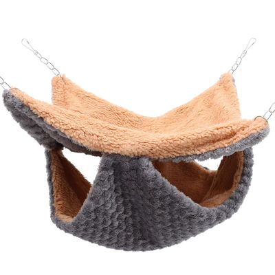 BCOATH Double-Layer Plush Small Animal Hammock