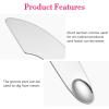 Stainless Steel Makeup Spatula, Curved, Silver, for Foundation view 2