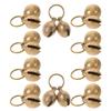 COLLBATH 10-Pack Pet Collar Bells, Copper Metal Safety Charms view 1