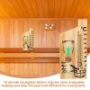 IWOWHERO 15-Minute Wooden Sauna Hourglass, Reusable and Portable view 3