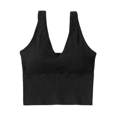 Zanthicia Seamless Sports Bra for Women, Black