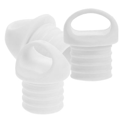 Drain Plugs for Mop Bucket Holes, 3-Piece White Rubber Set