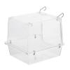 Alasum Parrot Bathtub for Cages, Leakproof, Easy to Install and Clean, Transparent Bird Bath view 1