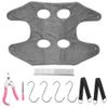 YIXANNX Pet Grooming Hammock for Medium Pets, Nail Trimming, Bathing, Drying and Restraint, Gray, L view 1